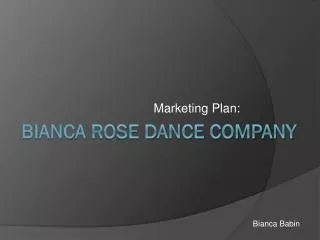 Bianca Rose Dance Company
