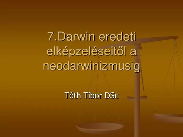 7 darwin eredeti elk pzel seit l a neodarwinizmusig