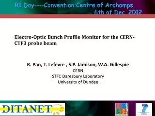 Electro-Optic Bunch Profile Monitor for the CERN-CTF3 probe beam
