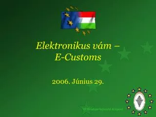 elektronikus v m e customs