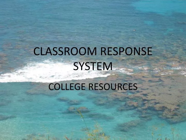 classroom response system