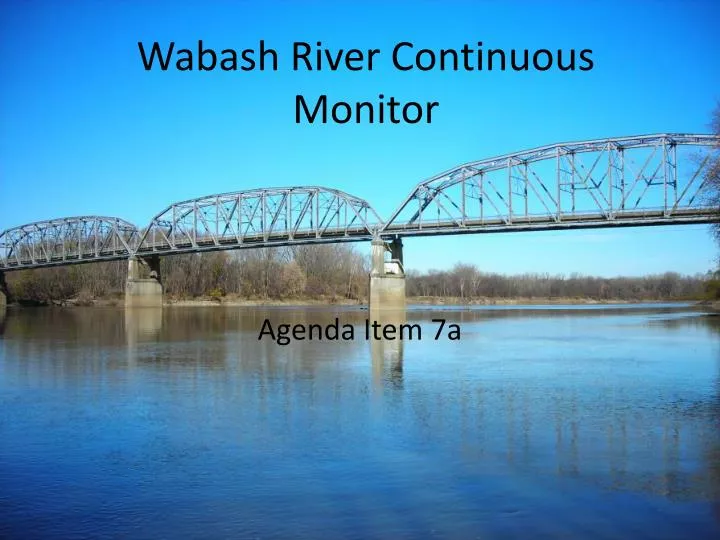 wabash river continuous monitor