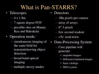 What is Pan-STARRS?