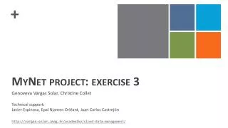 MyNet project: exercise 3