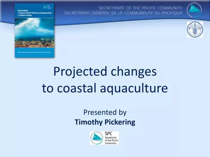 projected changes to coastal aquaculture