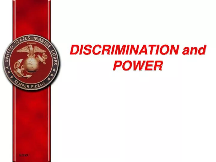 discrimination and power
