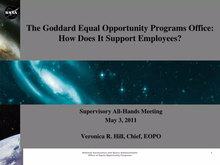 the goddard equal opportunity programs office how does it support employees