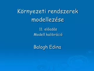 k rnyezeti rendszerek modellez se