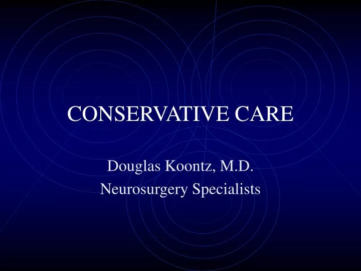 conservative care