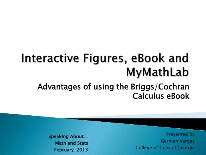 interactive figures ebook and mymathlab
