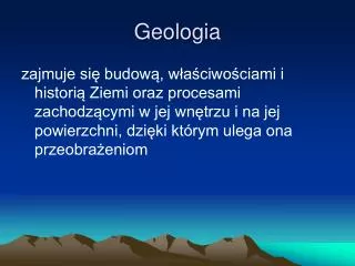 geologia