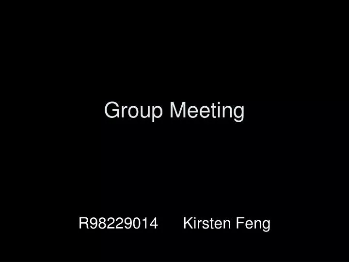 group meeting