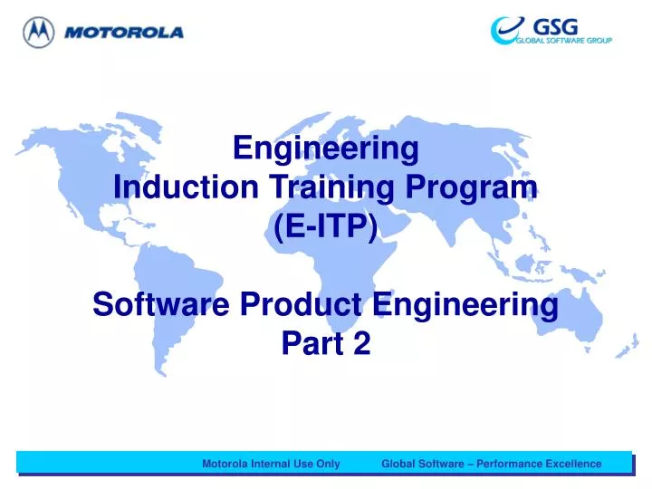engineering induction training program e itp software product engineering part 2