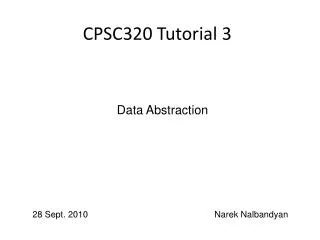 CPSC320 Tutorial 3