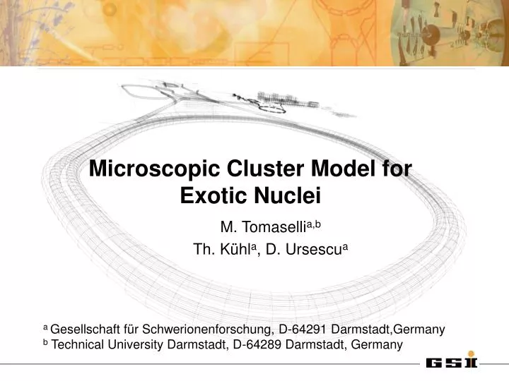 microscopic cluster model for exotic nuclei