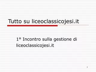 tutto su liceoclassicojesi it