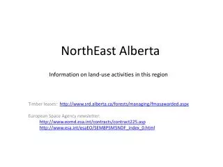 NorthEast Alberta