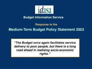 Budget Information Service
