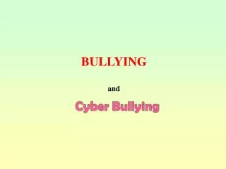 BULLYING and