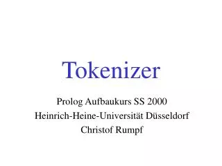 Tokenizer