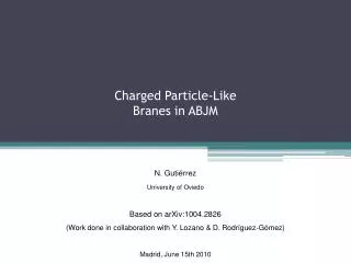 Charged Particle-Like Branes in ABJM