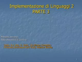 implementazione di linguaggi 2 parte 3