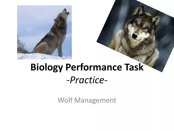 biology performance task practice