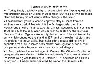 Cyprus dispute (1954-1974)