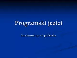 programski jezici
