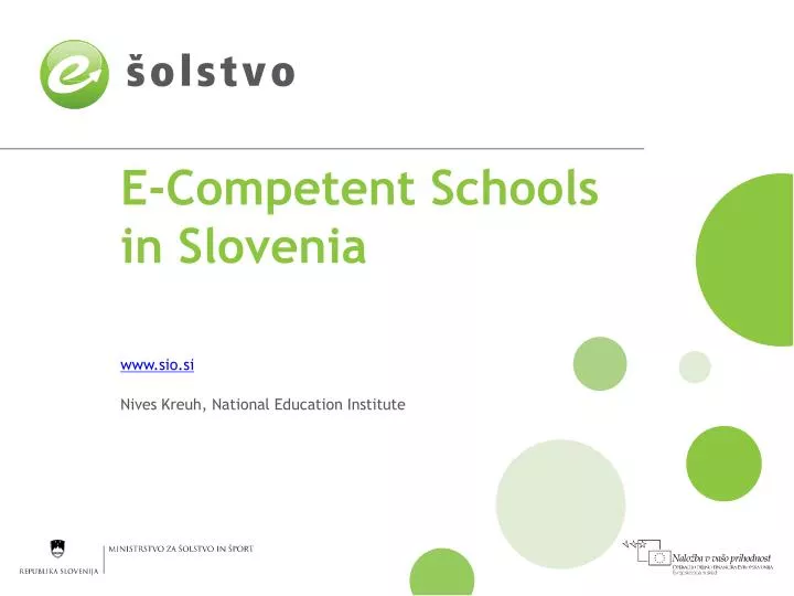 e competent schools in slovenia