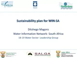 Sustainability plan for WIN-SA