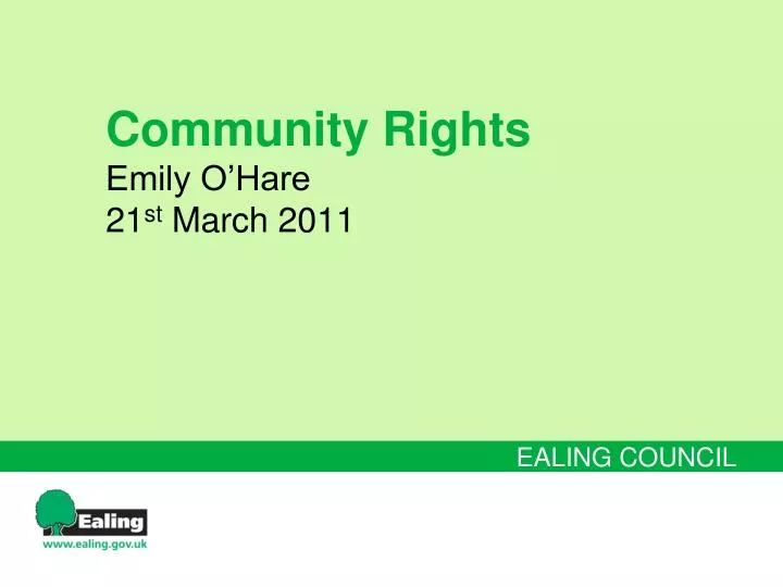 community rights emily o hare 21 st march 2011