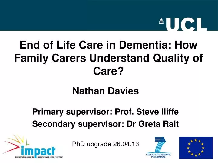 end of life care in dementia how family carers understand quality of care