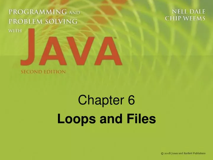 chapter 6 loops and files