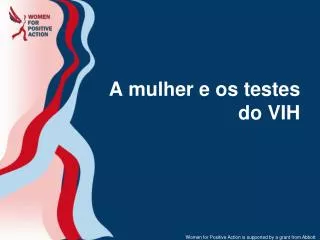 a mulher e os testes do vih