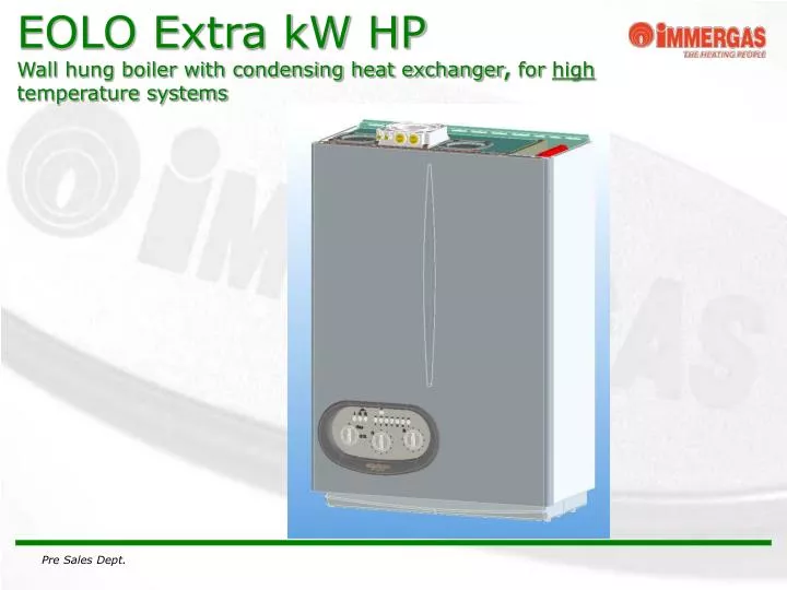 eolo extra kw hp wall hung boiler with condensing heat exchanger for high temperature systems