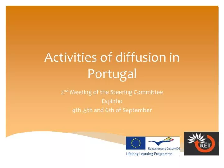 activities of diffusion in portugal