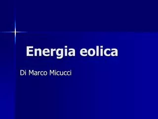 energia eolica