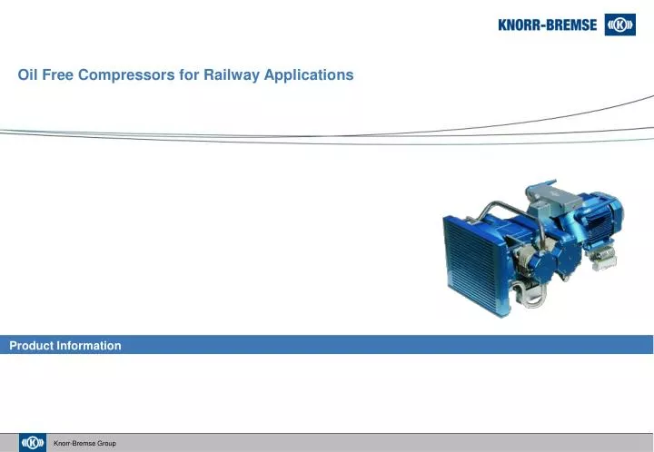 oil free compressors for railway applications
