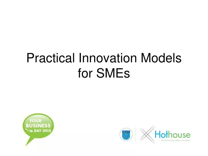 practical innovation models for smes
