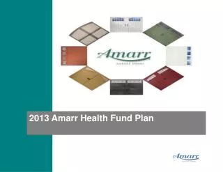 2013 Amarr Health Fund Plan