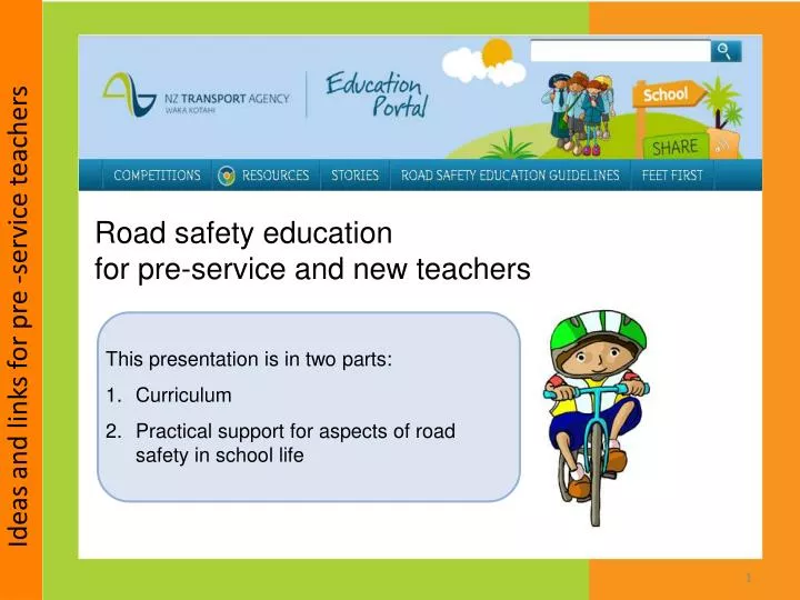road safety education for pre service and new teachers