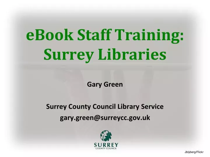 ebook staff training surrey libraries