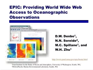 EPIC: Providing World Wide Web Access to Oceanographic Observations