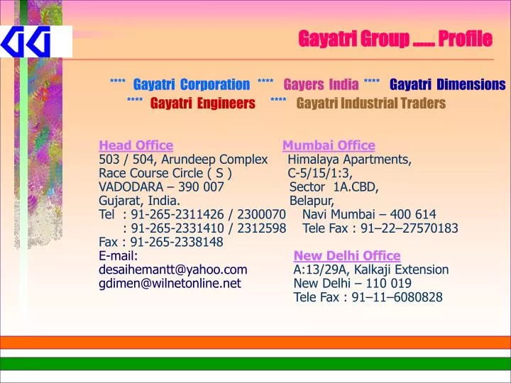 gayatri group profile