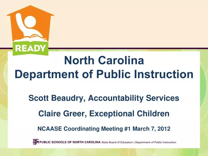 north carolina department of public instruction