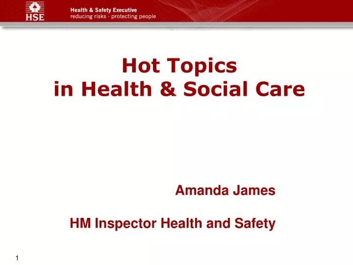 hot topics in health social care