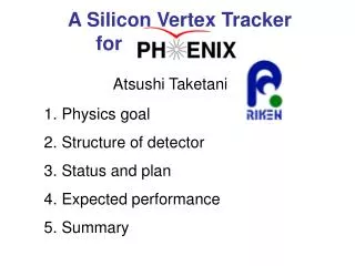A Silicon Vertex Tracker for