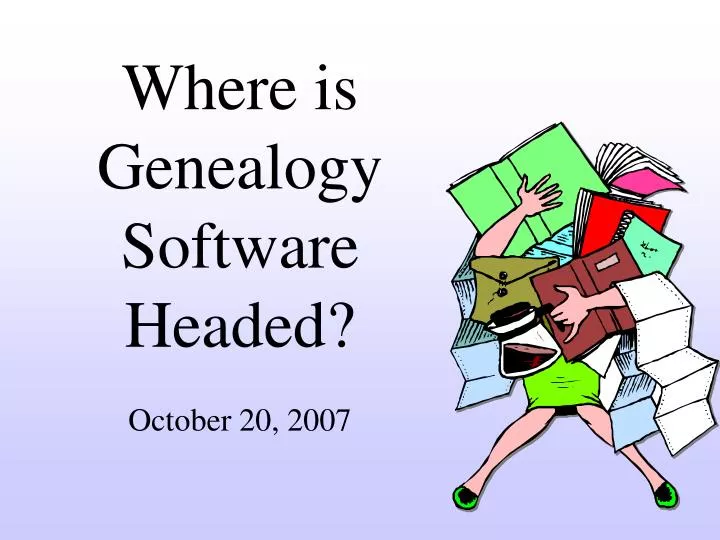 where is genealogy software headed