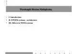 Wavelength Division Multiplexing - slide 1